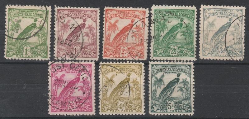 NEW GUINEA 1932 UNDATED BIRD 1D TO 5D 