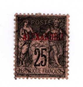 French Alexandria #9 - MH - CAT VALUE $4.25