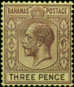 Bahamas 1931 3d Purple-Pale Yellow SG120 V.F MNH