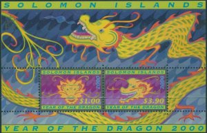 Solomon Islands 2000 SG968 Chinese Year of the Dragon MS MNH