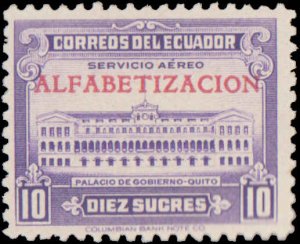 Ecuador #C216-C220, Complete Set(5), 1950, Hinged