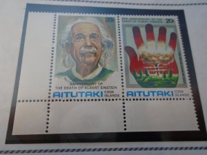 Aitutaki  #  186-91  MNH  Albert Einstein