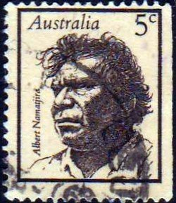 Australia 1968 Sc#448, SG#434 5c Albert Namatjira Painter USED.