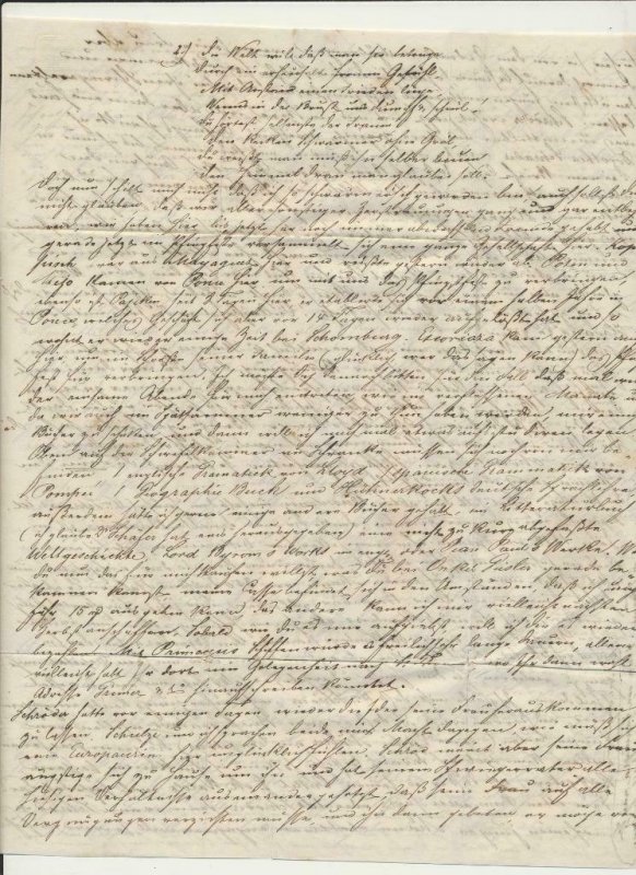 PUERTO RICO-GERMANY 1847 LETTER BRITISH PO IN SAN JUAN VIA ST THOMAS & S'HAMPTON