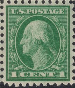 Sc# 424 U.S 1914 George Washington 1¢ MNH issue p.10 Wmk 190 CV $4.75