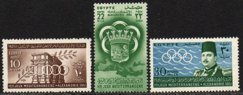 Egypt Sc #292-294 Mint Hinged