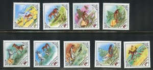 MONGOLIA  SCOTT#1280/88  FOUL & HARE FAIRYTAL SET MINT NH