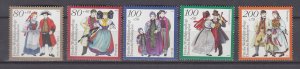 J44174 JL stamps 1994 germany set mnh #b768-72 costumes