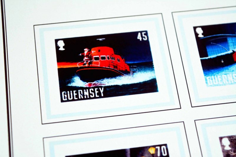 COLOR PRINTED GB GUERNSEY 2011-2020 STAMP ALBUM PAGES (67 illustrated pages)