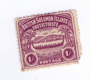 British Soloman Islands #7 MH Filler - Stamp - CAT VALUE $90.00