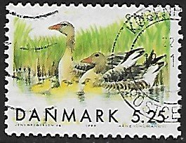 Denmark # 1164 - Grey-bag Geese - used  {Dk3}