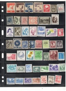 ROMANIA COLLECTION ON STOCK SHEET MINT/USED