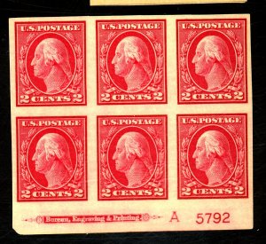 409 MINT PL BLOCK VF OG HR Cat $49