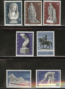 GREECE Scott 879-885 MH* 1966  set 