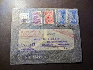 1932 Brazil Airmail LZ 127 Graf Zeppelin Cover Rio Janeiro to Kreuznach Germany