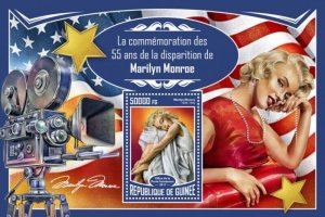 Guinea - 2017 Actress Marilyn Monroe - Stamp Souvenir Sheet - GU17304b