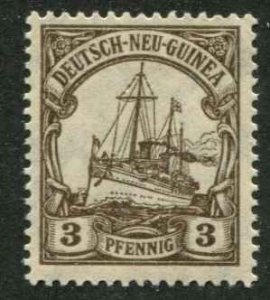 German New Guinea SC# 20 Kaiser's Yacht 3pf wmk 125 MH