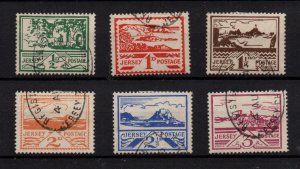 Jersey 1943 Views fine used set SG3-8 WS36830