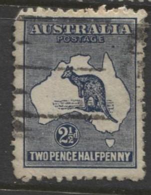 Australia - Scott 46 - Kangaroo -1915 - FU - Wmk 10 - 2.1/2d Stamp1