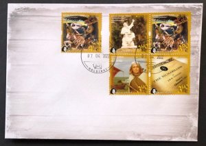 Finland 2022 Europa CEPT Myths Legends Kalevala Peterspost FDC of perforated set