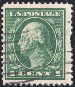 SC#405 1¢ Washington Single (1912) Used