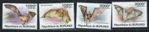 Burundi 837-40 MNH 2011 Bats (an5834)