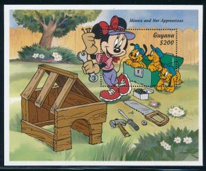 Disney Guyana - Souvenir Sheet Minnie and Her Apprentices MNH #2926 (1995)