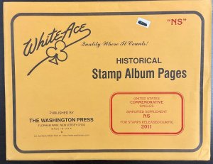 White Ace Historical Stamp Album Pages US Comm Simplified Supplement NS 2011 NEW