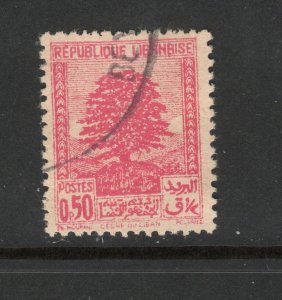 Lebanon  Scott# 138  used  single