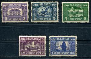 Iceland SC#152-6 Early Depictions  MNH