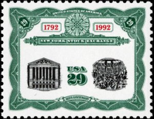 2630 29c New York Stock Exchange Bicentennial Single