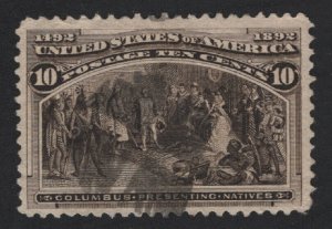 United States USED Scott Number 237   F-VF  #A6  - BARNEYS