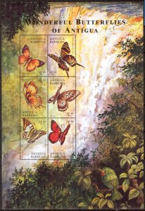 Antigua and Barbuda 2000 Butterflies sheet MNH