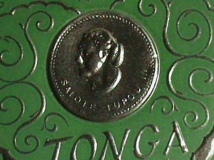 ​TONGA 1964 SC#138 GOLD REPLICA HEART SHAPE-LT.PINK-2 SHILLINGS-STAMP-MNH VF