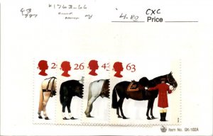 Great Britain, Postage Stamp, #1763-1766 Mint NH, 1997 Horses (AD)