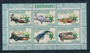 [32407] Mozambique 2007 Reptiles Crocodiles MNH Sheet