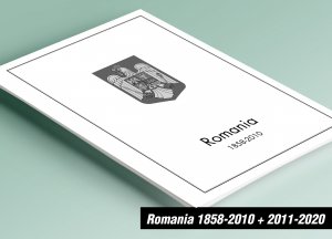 PRINTED ROMANIA 1858-2010 + 2011-2020 STAMP ALBUM PAGES (1102 pages)