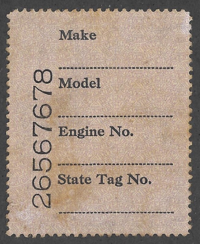 Doyle's_Stamps: MNH 1944 Motor Vehicle Revenue, Scott #RV30**