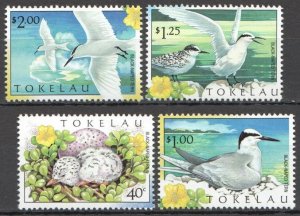 Ft147 1999 Tokelau Fauna Birds #288-291 1Set Mnh