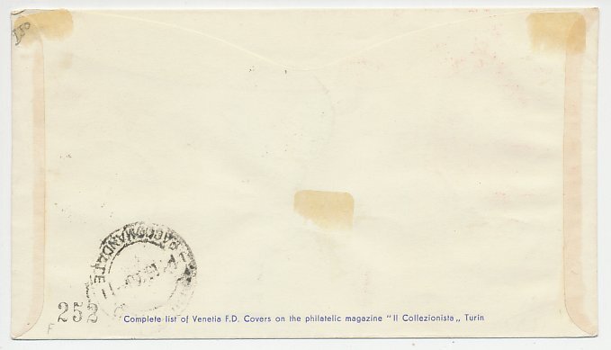 Registered cover Italy 1953 Arcangelo Corelli - Composer