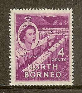 North Borneo, Scott #264, 4c Queen Elizabeth, MH