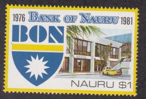 Nauru # 231, Bank of Nauru 5th Anniversary, NH, 1/2 Cat.