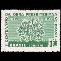 BRAZIL 1959 - Scott# 902 Presbyterian Work Set of 1 LH