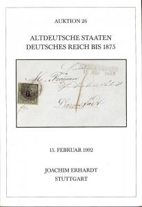 Erhardt: Sale # 26  -  Altdeutsche Staten Deutsches Reich...