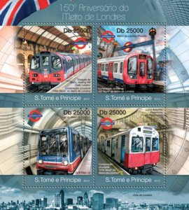 St Thomas - Metro of London - 4 Stamp Sheet - ST13117a