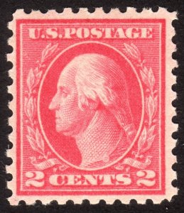 1914, US 2c, Washington, MLH, Sc 425