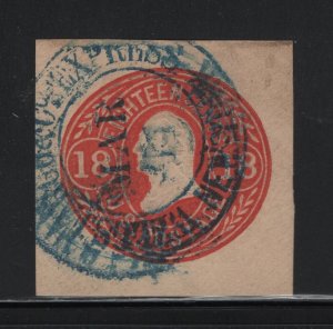 U70 VF-XF used cut square nice color cv $ 95 ! see pic !