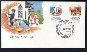 Australia 811,813 Christmas U/A FDC