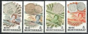 Montserrat Stamp 821-824  - Banknotes and Coins