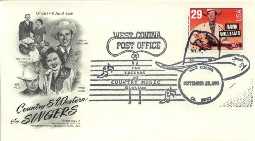 1993 Hank Williams Country Music (Scott 2775) Artcraft 